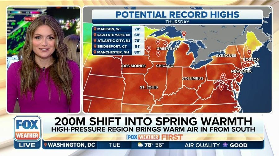 Severe, snowy weather taking a break as more than 200 million spring into above average warmth