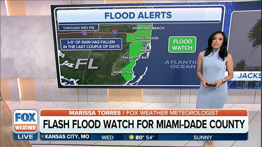 Flood Watch in Miami-Dade County as rain soaks South Florida