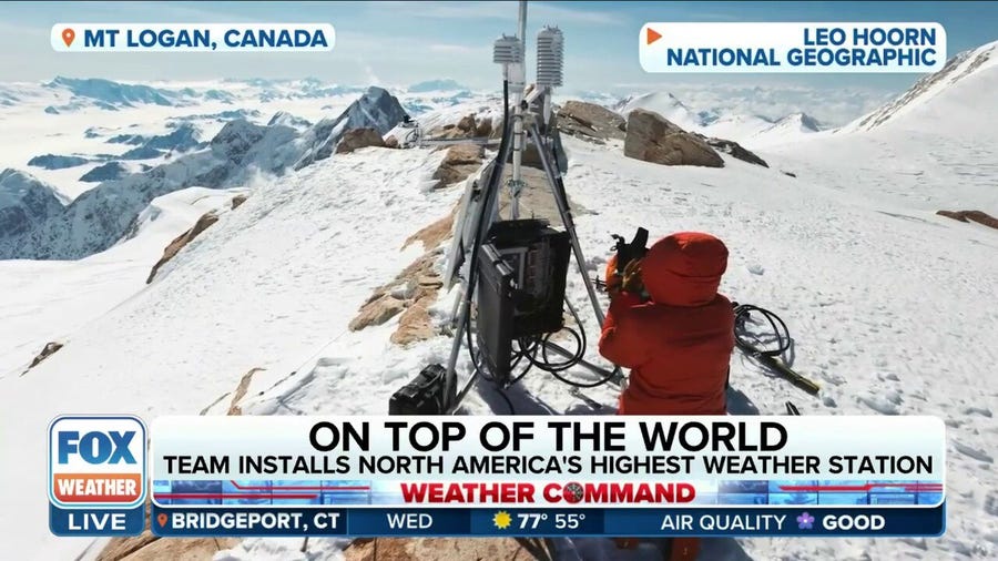 All-female team installs North America's highest weather station