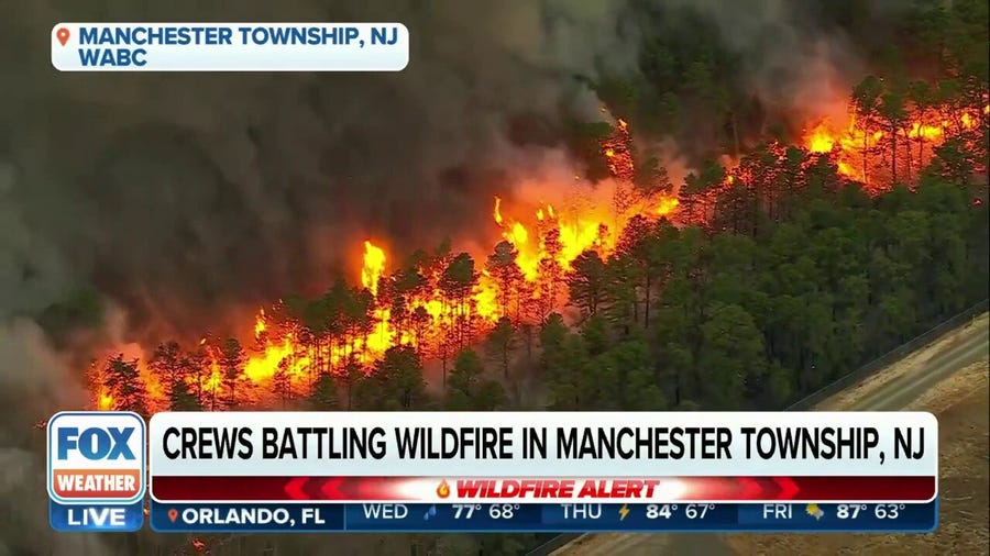 'Nothing but forest fire ammunition': NJ wildfire threatens homes, businesses as it continues burning