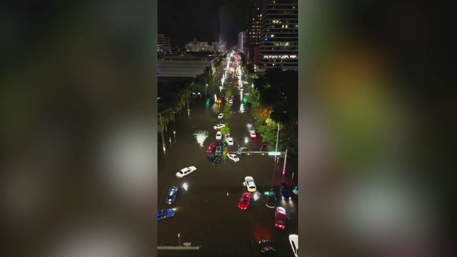 Drone video of downtown Fort Lauderdale captures extent of flooding