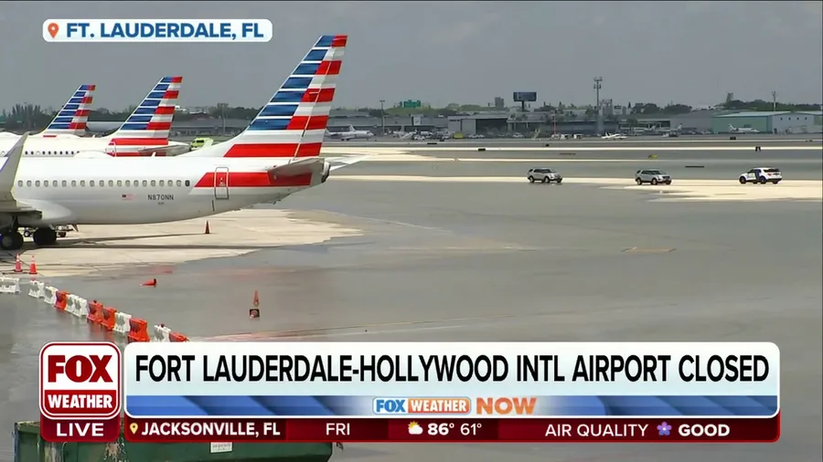Fort Lauderdale airport remains closed due to flooding