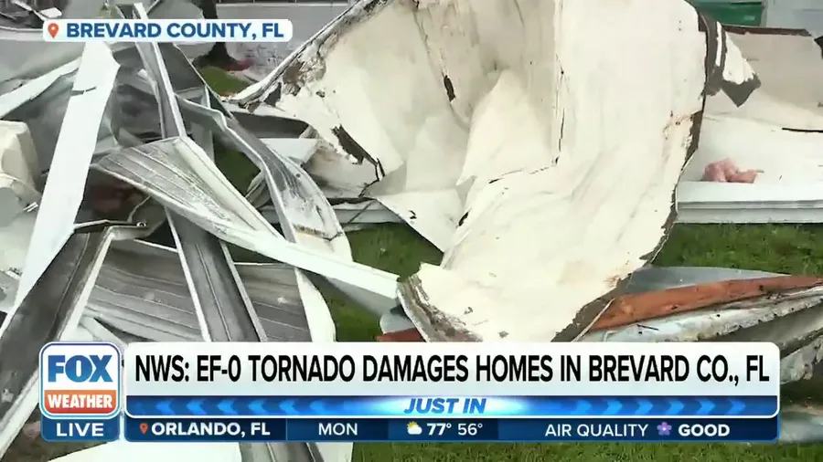 NWS: EF-0 tornado damaged homes in Brevard County, FL on Sunday