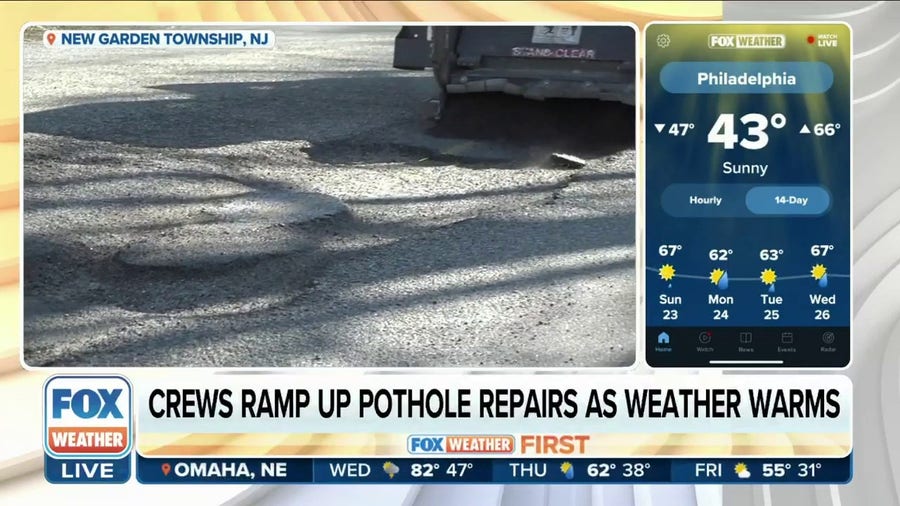 Pothole problems: Drivers noticing more potholes as seasons change