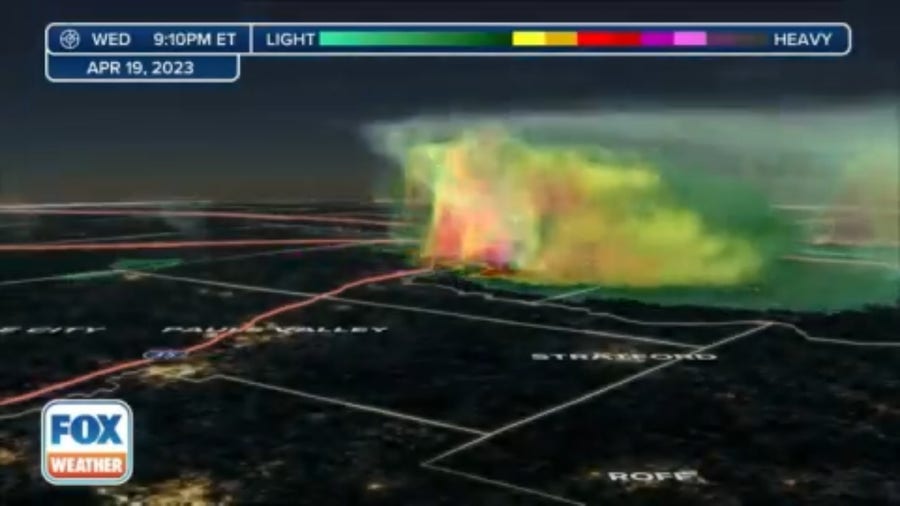 3-D Radar view of deadly Oklahoma tornado