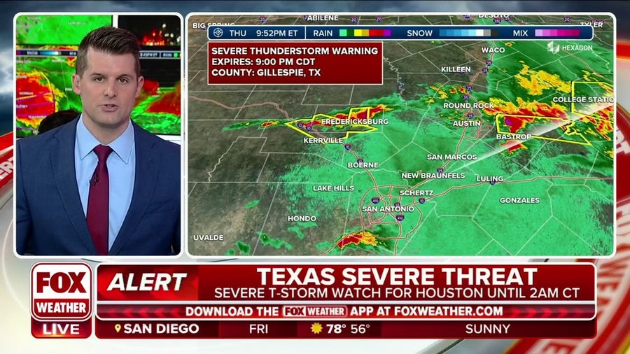 Severe Thunderstorms Move Through Texas, Damaging Wind And Hail ...