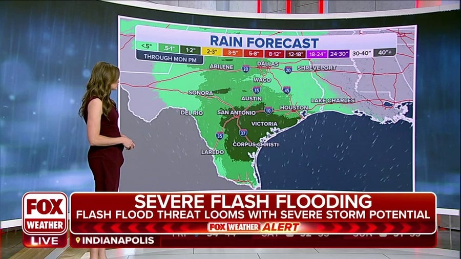 Heavy Rain Could Lead To Flash Flooding Across Parts Of Texas Over The ...