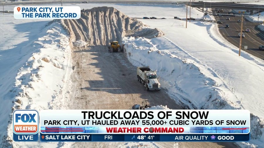 Park City, Utah hauled away 55,000+ cubic yards of snow