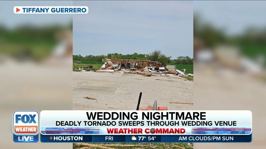 'Everything was gone': Tornado destroys Oklahoma wedding venue ruining decorations, wedding dress days before wedding