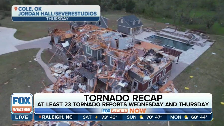 Recap of tornadoes that left damage behind in Plains