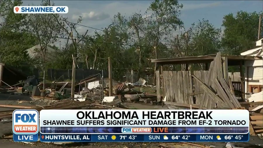 Significant damage in Shawnee, OK from EF2 tornado Latest Weather