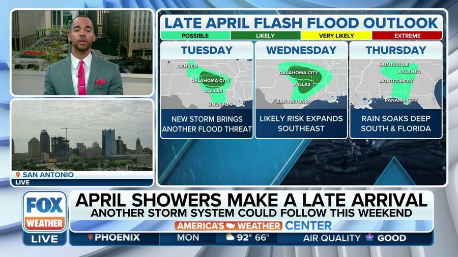 Rain to bring relief to drought-stricken areas across Southern Plains