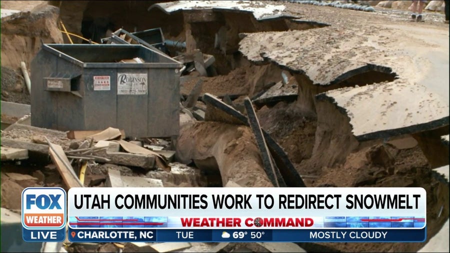 Flooding from snowmelt causes massive sinkhole in Utah town, forced residents to evacuate