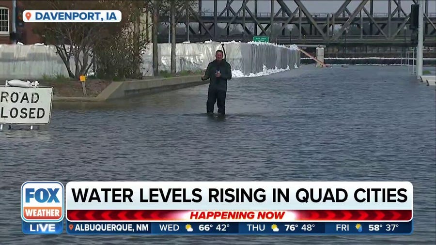 Water levels continue to rise in the Quad Cities