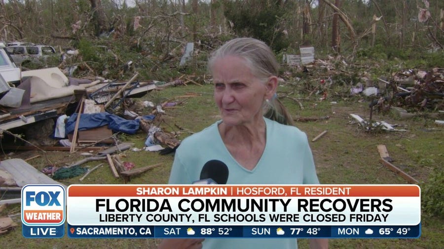 Recovery underway after tornado destroys homes in Hosford, Florida