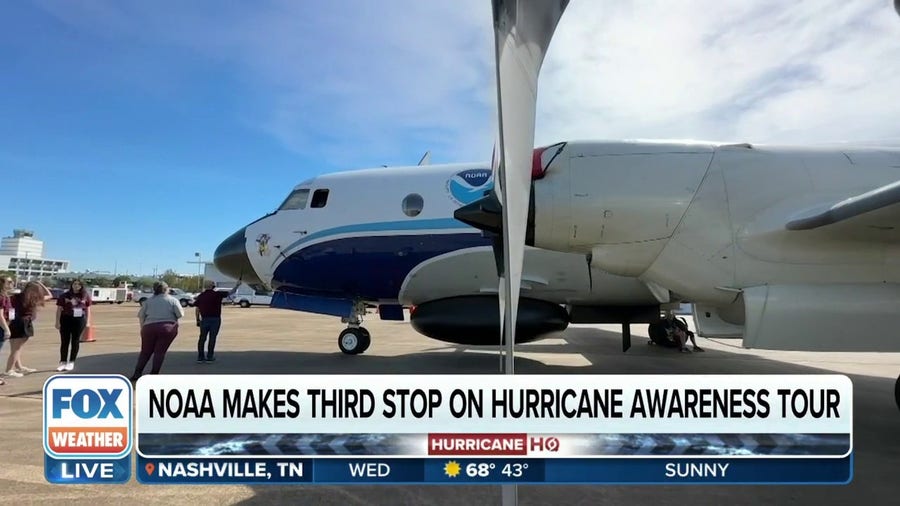 NOAA provides tour of Hurricane Hunters aircraft in Mississippi