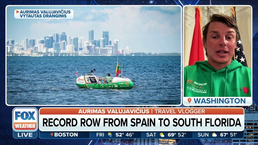 Lithuanian man rows from Spain to Florida in 120 days 