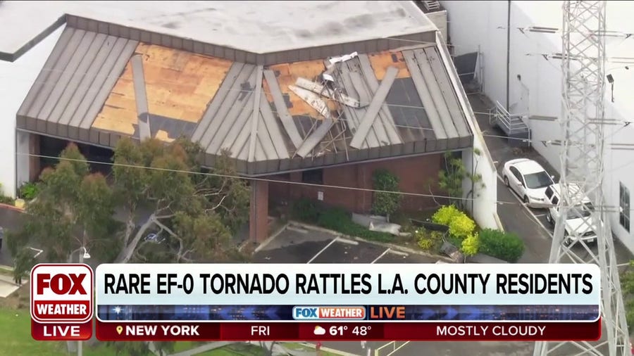 'It was very scary': Tornado rattles Los Angeles County residents 