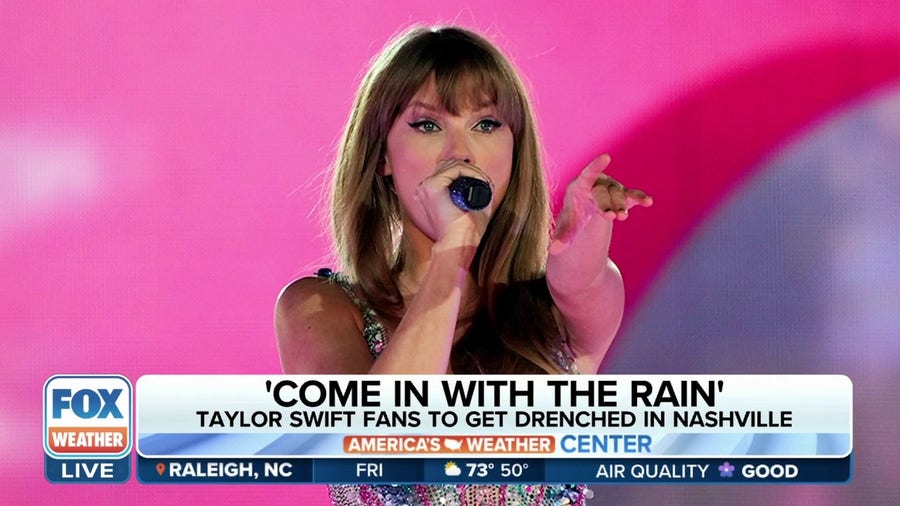 Taylor Swift fans excited for concert despite rain