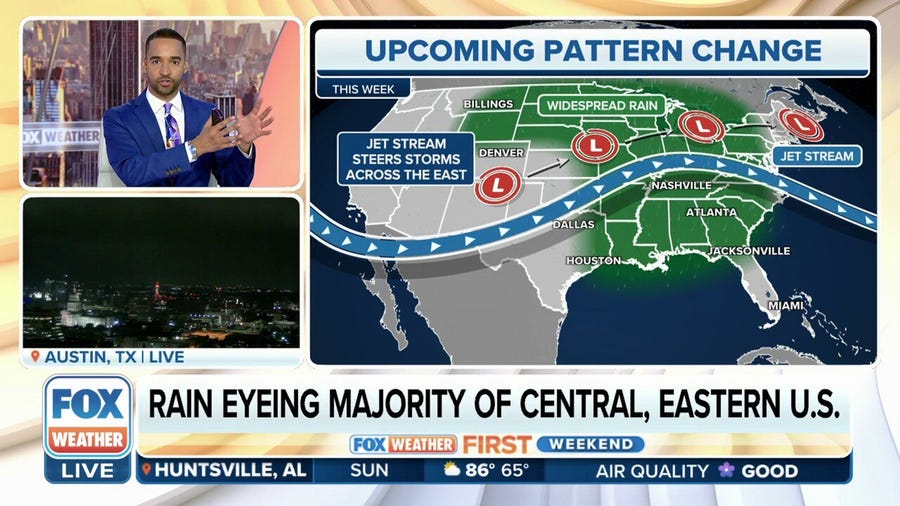 Summerlike pattern could bring showers, thunderstorms to 40 states this week