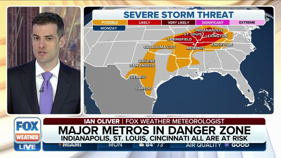 Severe weather threatening millions of Americans for over half of the work week