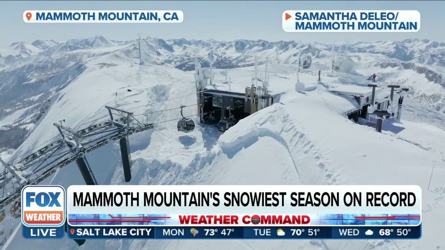 Snowiest season on record helps professional skier attempt to ski 300 days this year