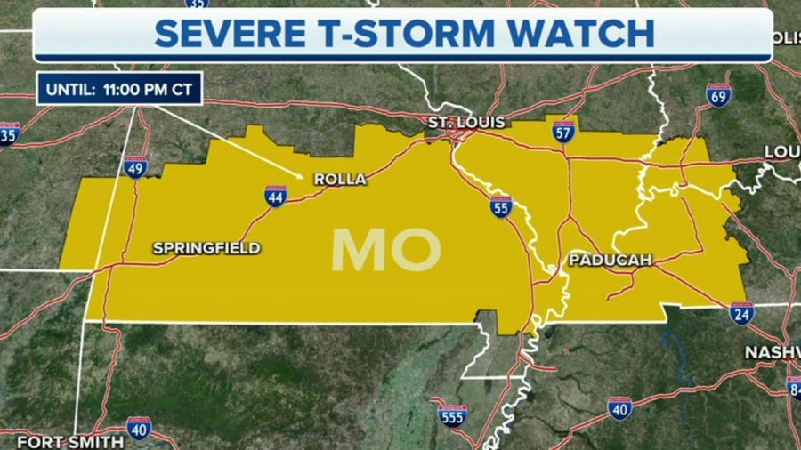 Severe Thunderstorm Watch issued for IL, IN, KS, KY, MO