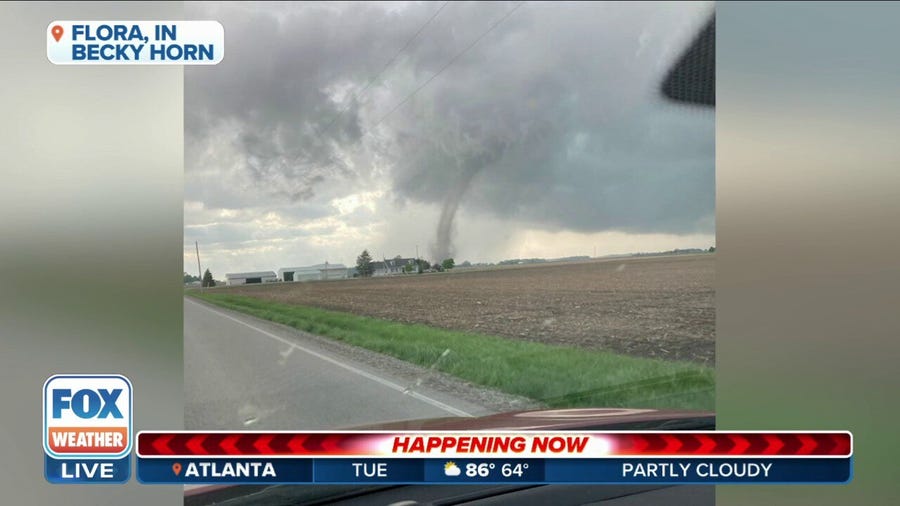 Landspout confirmed in Flora, Indiana