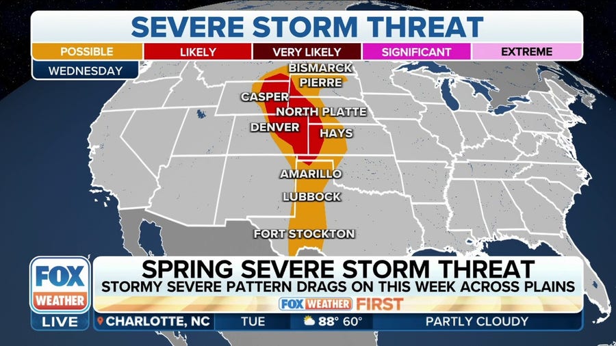 Severe weather threat increases across the Plains through rest of the ...