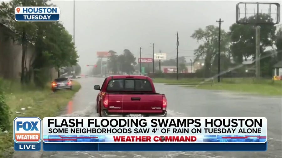 Flash flooding swamps Houston as more rain continues to hit the state