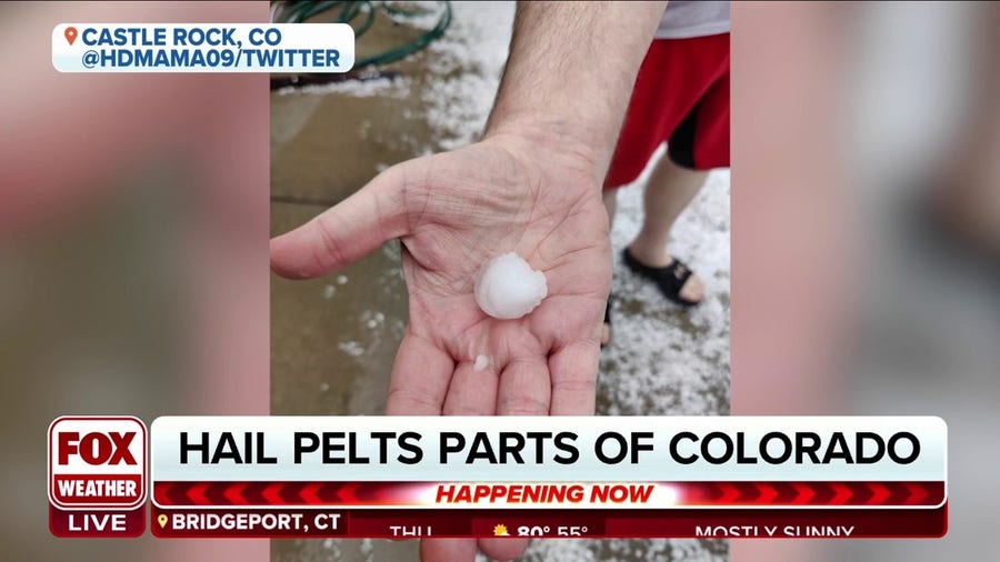 Hail pelts parts of Colorado