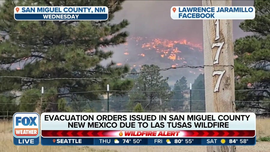 Evacuation orders issued in San Miguel County in New Mexico due to wildfire