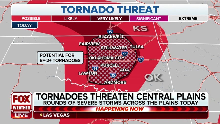 FOX Weather Storm Tracker prepares for supercells, tornadoes in Plains