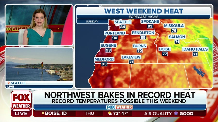 Record heat to bake Northwest this weekend