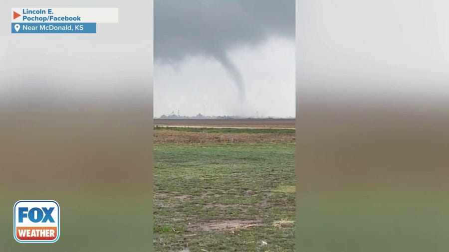 Tornado spotted near McDonald, Kansas