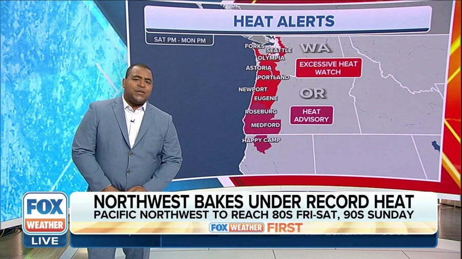 Record highs could fall across Pacific Northwest as they bake in summerlike heat