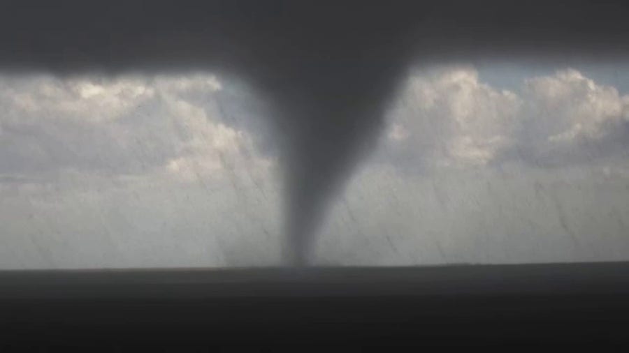 Storm tracker captures stunning views of tornadoes moving through Kansas