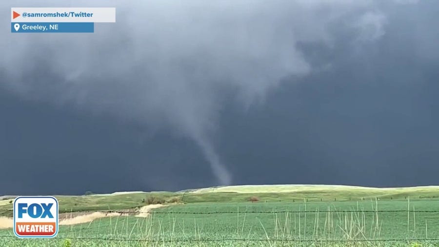 Tornado spotted northeast of Greeley, NE