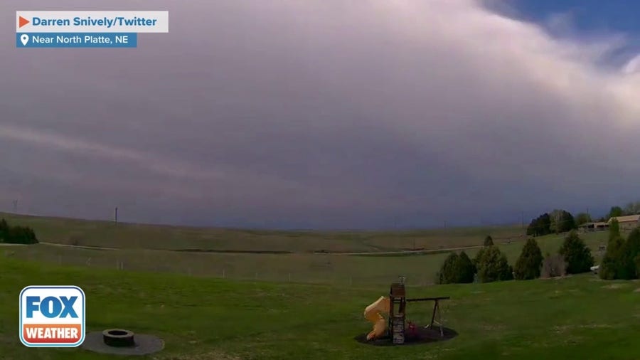 Storm clouds near North Platte, Nebraska