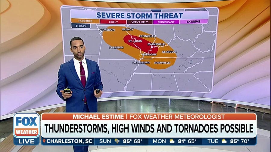 Severe storms with damaging winds, hail threaten Midwest on Mother's Day