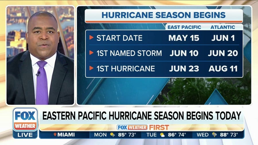 Eastern Pacific hurricane season begins May 15