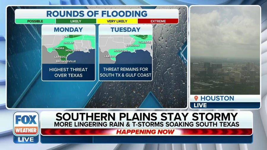 Southern Plains to stay stormy bringing more rain to parts of Texas
