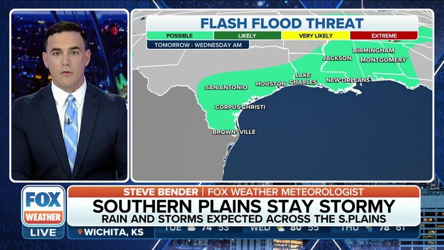 Flood risk persists in Texas, Gulf Coast through midweek