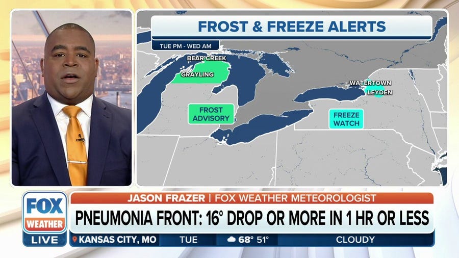 'Pneumonia front' to impact Chicago, Milwaukee on Tuesday causing rapid drop in temperature