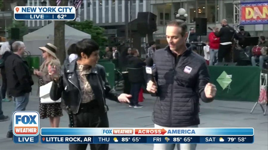 Spring weather brings out dance party in NYC!