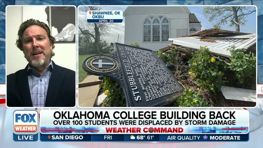 Oklahoma Baptist University building back after April tornado ripped through campus buildings