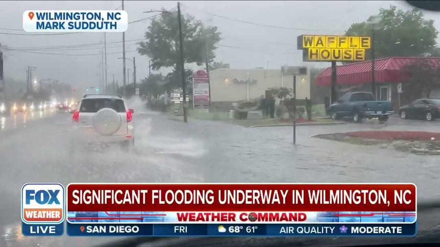 Significant flooding underway in Wilmington, NC from coastal low