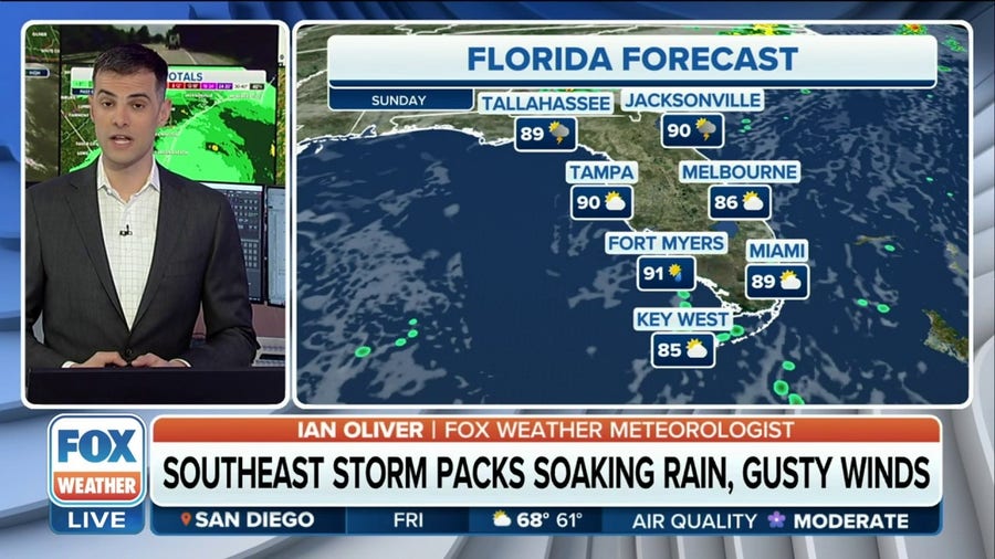 Southeast storms bring rip current threat