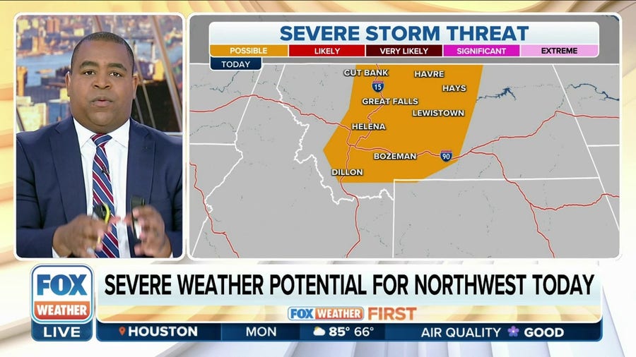 Severe weather potential for Montana, large hail and damaging winds primary threats