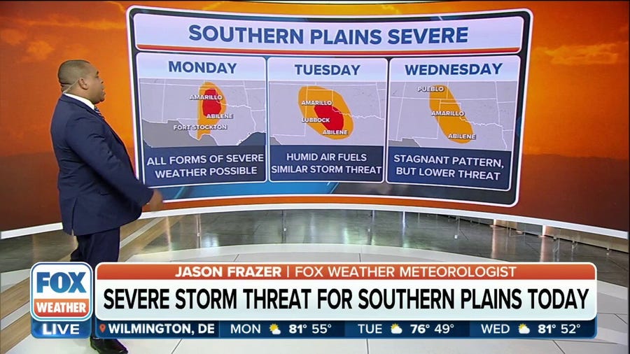 Southern Plains face multiday threat of severe weather